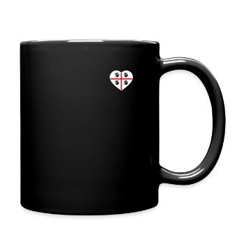 Drapeau Sardaigne drapeau coeur Italie Sardaigne Sarde - Mug uni - noir - Droite