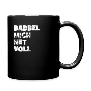 Frankfurt am Main, Frankfurterisch, Hessisch - Tasse einfarbig - Schwarz - Rechts