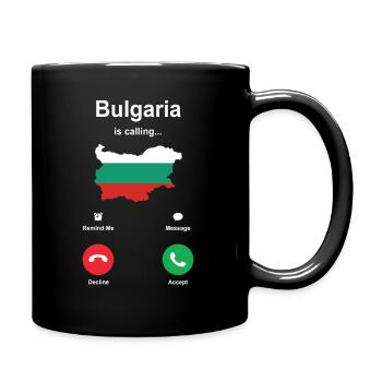 Bulgarien - Tasse einfarbig - Schwarz - Rechts