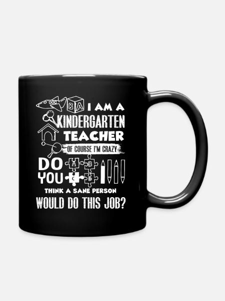 Enseignante de maternelle Je suis enseignante de maternelle - Mug uni - noir