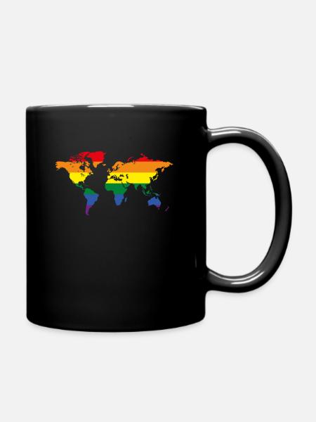 Pride World - Tasse einfarbig - Schwarz
