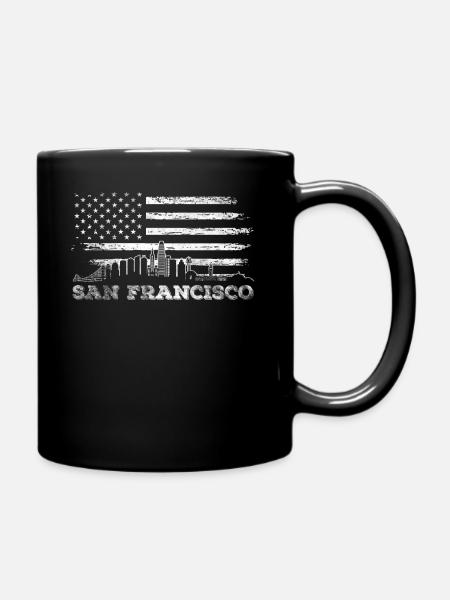 San Francisco Skyline - Tasse einfarbig - Schwarz