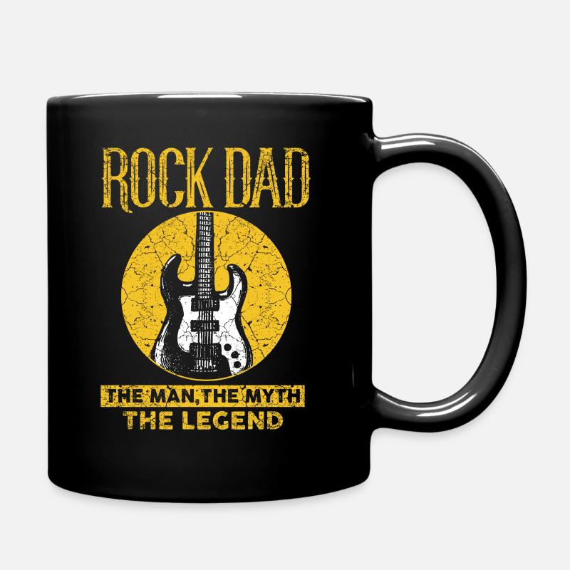Cadeau de fête des pères rock papa rock and roll - Mug uni - noir