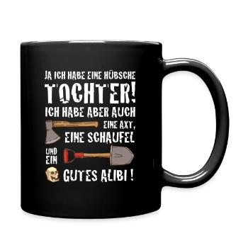 OUI J’AI UNE JOLIE FILLE DE DRÔLES DE SORT - Mug uni - noir - Droite
