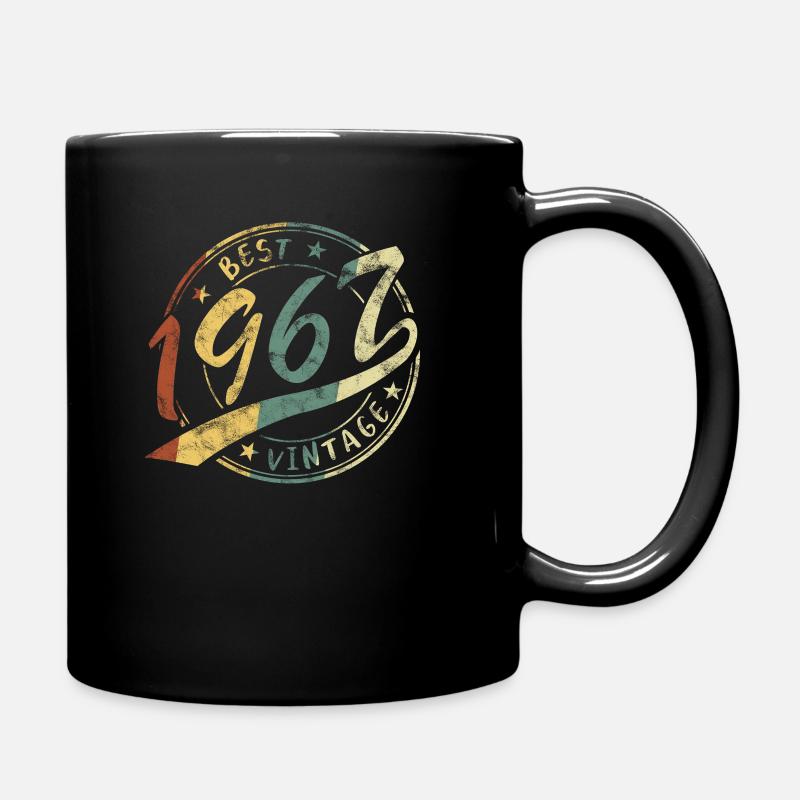 Best Vintage 1967 55. Geburtstag - Tasse einfarbig - Schwarz