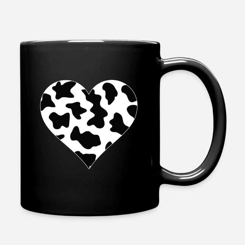 Vaches en fourrure vache paysan agriculteur Vaches Conception - Mug uni - noir