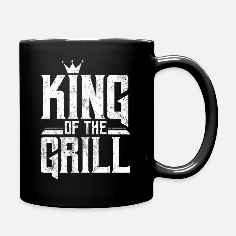 Grillen Grillfest - Tasse einfarbig - Schwarz