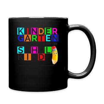 Kindergarten War Gestern Ich Bin Ein Schulkind - Tasse einfarbig - Schwarz - Rechts