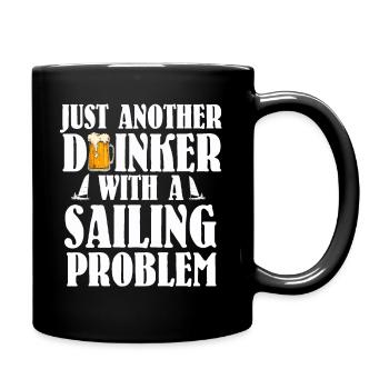 Sailing Booze Party Drink Sailors Sailing - Full Colour Mug - black - Right