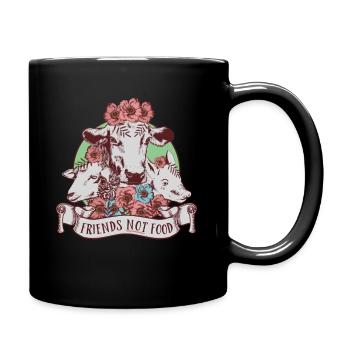 Friends Not Food Vegan Tee - Mug uni - noir - Droite