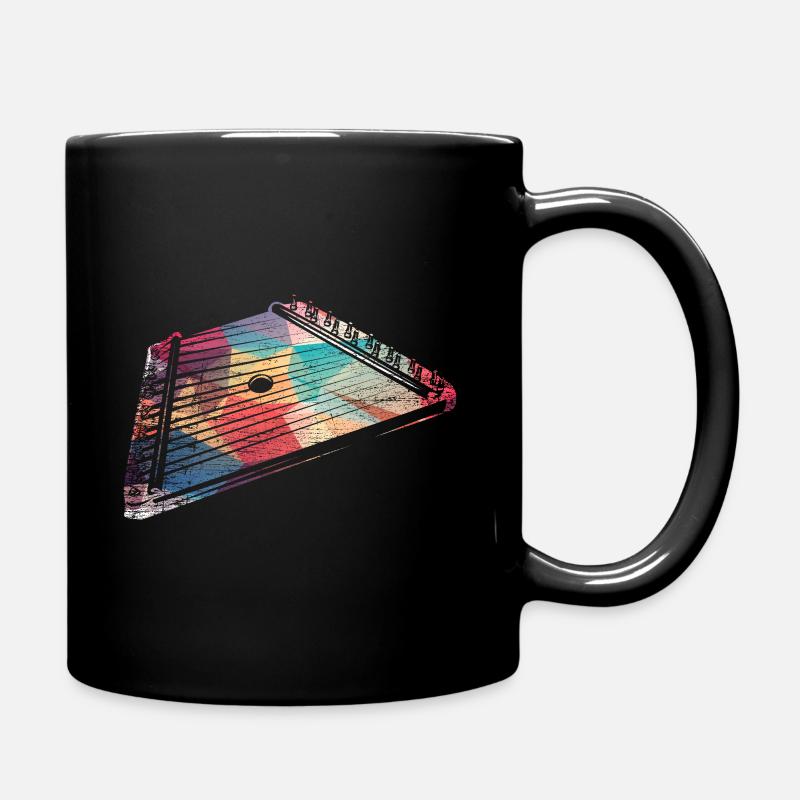 Kastenzither Hackbrett - Tasse einfarbig - Schwarz
