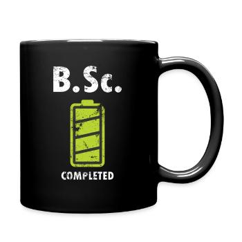 B.Sc. Bachelor of Science completed university graduate - Full Colour Mug - black - Right
