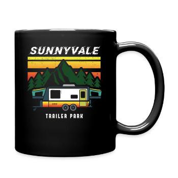 Funny design Trailer Park Sunnyvale Lovers design - Full Colour Mug - black - Right