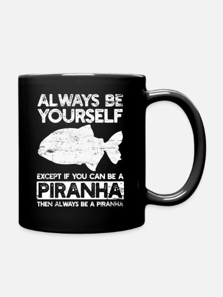 Piranha - Mug uni - noir