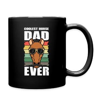 Pferdebesitzer Coolest horse dad ever - Tasse einfarbig - Schwarz - Rechts