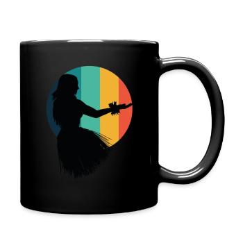 Hula Dancer Hula Dancing Hawaii - Full Colour Mug - black - Right