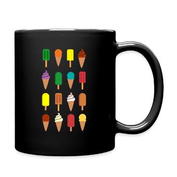 Eis Eis Eis - Tasse einfarbig - Schwarz - Rechts