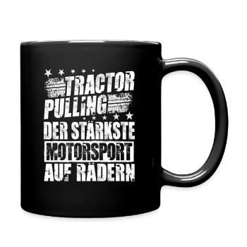 Tractor Pulling Tractorpulling Trecker Treck - Tasse einfarbig - Schwarz - Rechts