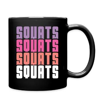 Squats - Mug uni - noir - Droite