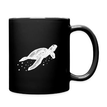 Mer de tortue des étoiles Plage Océan - Mug uni - noir - Droite