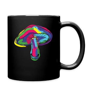 Goa Magic Mushroom Trance psychédélique - Mug uni - noir - Droite