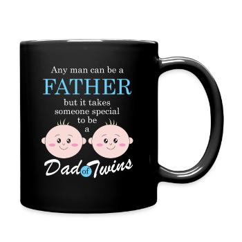 Zwillinge Baby Twins Geschenk - Tasse einfarbig - Schwarz - Rechts
