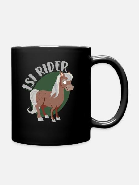 Islandpferd - Tasse einfarbig - Schwarz