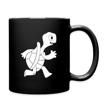 Joggen - Tasse einfarbig - Schwarz - Rechts