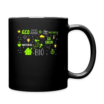 Eco Energy Natural Environment Planet Care - Full Colour Mug - black - Right