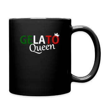 Gelato Queen Ice Cream Experte Italien Flagge - Tasse einfarbig - Schwarz - Rechts