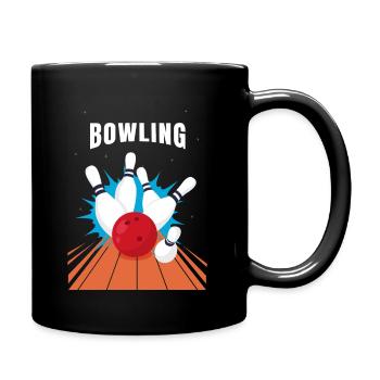 Bowling - Tasse einfarbig - Schwarz - Rechts