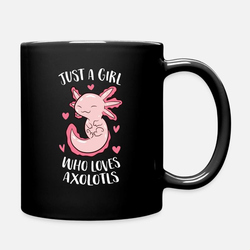 Nur Ein Mädchen Das Axolotl Liebt Lustiges - Tasse einfarbig - Schwarz