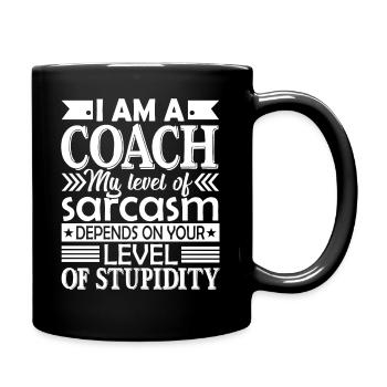 Coach Ich bin ein Coach - Tasse einfarbig - Schwarz - Rechts