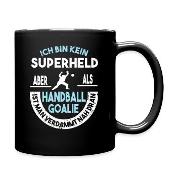 Handball Handballer Handballtorwart Geschenk - Tasse einfarbig - Schwarz - Rechts
