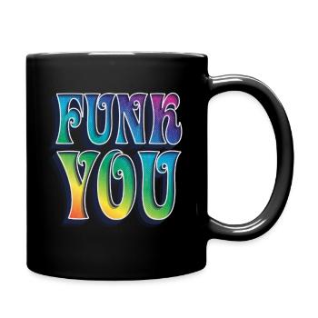 Funk You - Tasse einfarbig - Schwarz - Rechts