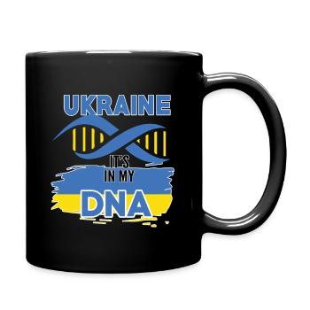 L'Ukraine est dans mon ADN - Mug uni - noir - Droite