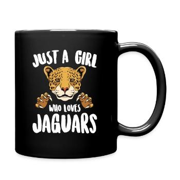 Juste une fille qui aime les jaguars - Mug uni - noir - Droite