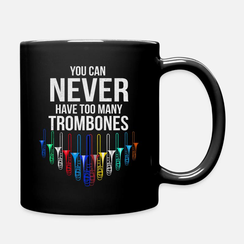 Posaune - Tasse einfarbig - Schwarz