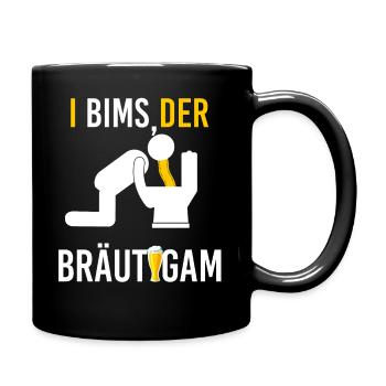 Junggesellenabschied - Tasse einfarbig - Schwarz - Rechts