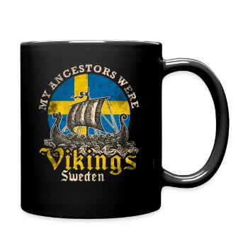 Swedish viking - Full Colour Mug - black - Right
