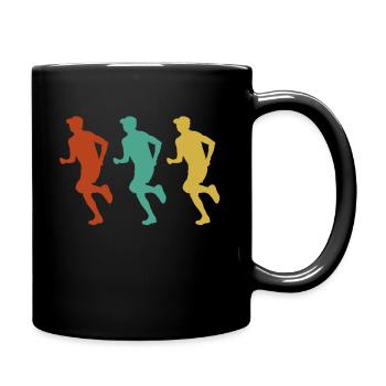 Cadeau vintage de jogging - Mug uni - noir - Droite