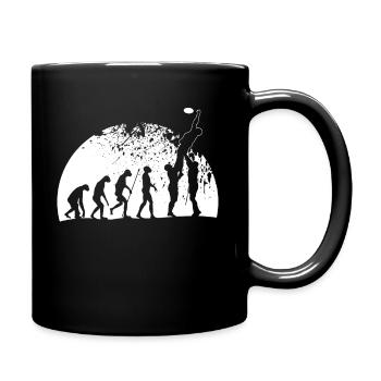 Rugby Evolution Rugbyspieler Line-Out - Tasse einfarbig - Schwarz - Rechts