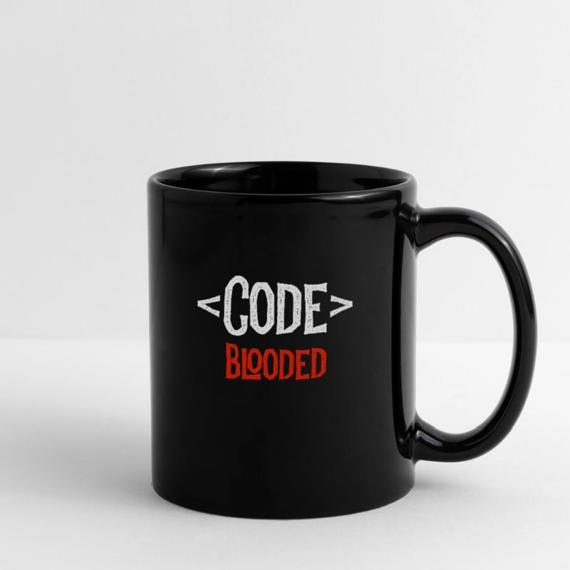 Entwickler-Shirt - Code Blooded - Coding Coder Tasse einfarbig