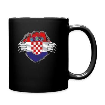 Croatia Croatia Flag Flag Croatian Gift - Full Colour Mug - black - Right