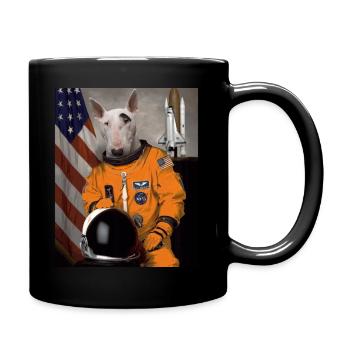 Bull Terrier Bull Terrier Owner Lover Astron - Full Colour Mug - black - Right