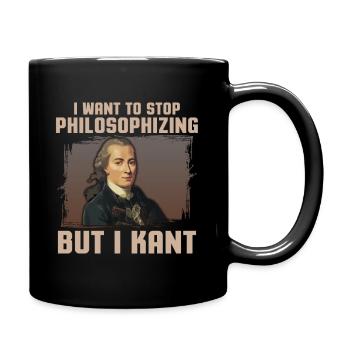 Funny philosophy Immanuel Kant internet meme - Full Colour Mug - black - Right