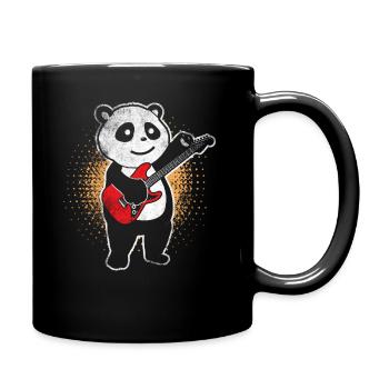 Panda guitarist - Full Colour Mug - black - Right