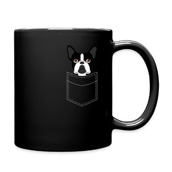 Chien Pocket Boston Terrier - Mug uni - noir - Droite