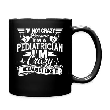 Pédiatre Crazy Pediatrician - Mug uni - noir - Droite