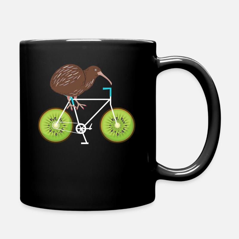 Neuseeland Kiwi Fahrrad - Tasse einfarbig - Schwarz